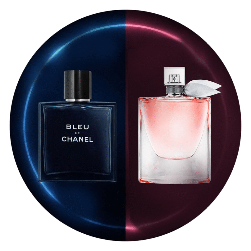 Bleu de Chanel and La Vie Est Belle Circular Art 1080x1080