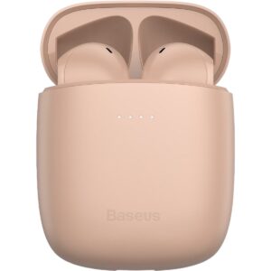 Fone de Ouvido In-ear Bluetooth 5.0 Sem Fio Baseus W04 Pro Rosa Original Com Nota Fiscal